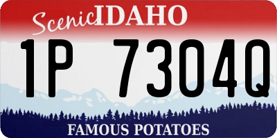 ID license plate 1P7304Q
