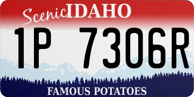 ID license plate 1P7306R
