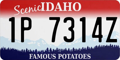 ID license plate 1P7314Z