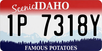ID license plate 1P7318Y