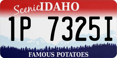 ID license plate 1P7325I