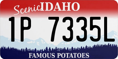 ID license plate 1P7335L