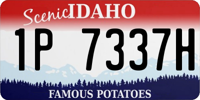 ID license plate 1P7337H