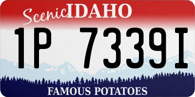 ID license plate 1P7339I