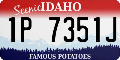 ID license plate 1P7351J