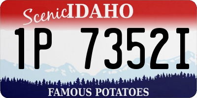 ID license plate 1P7352I