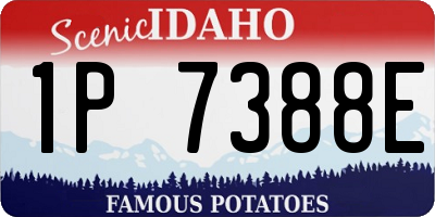ID license plate 1P7388E