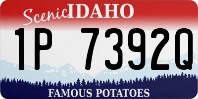 ID license plate 1P7392Q