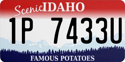 ID license plate 1P7433U