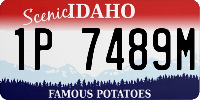 ID license plate 1P7489M