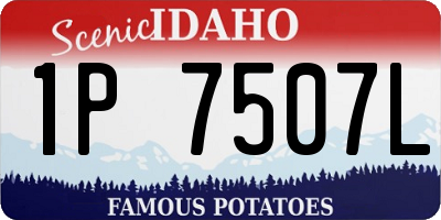 ID license plate 1P7507L