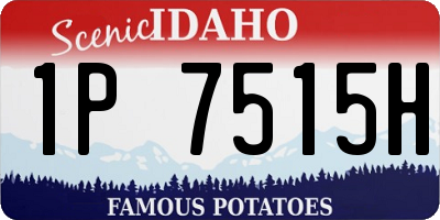 ID license plate 1P7515H