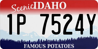 ID license plate 1P7524Y