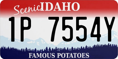 ID license plate 1P7554Y