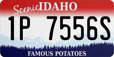 ID license plate 1P7556S