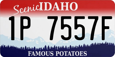 ID license plate 1P7557F