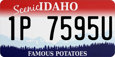 ID license plate 1P7595U