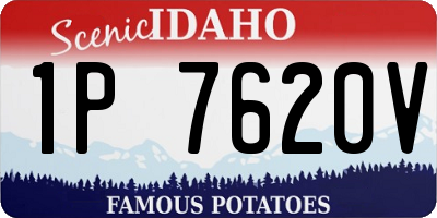 ID license plate 1P7620V