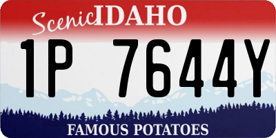 ID license plate 1P7644Y