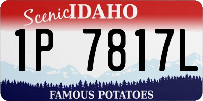 ID license plate 1P7817L
