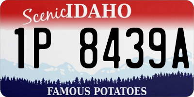 ID license plate 1P8439A