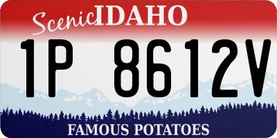 ID license plate 1P8612V