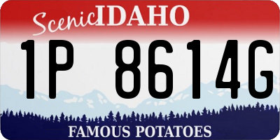 ID license plate 1P8614G