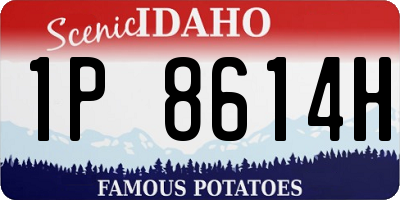 ID license plate 1P8614H