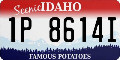 ID license plate 1P8614I