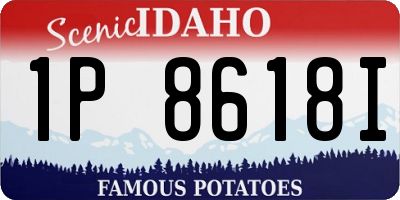 ID license plate 1P8618I