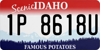 ID license plate 1P8618U