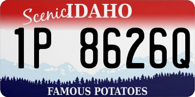 ID license plate 1P8626Q