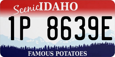 ID license plate 1P8639E