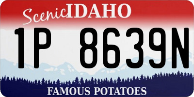 ID license plate 1P8639N