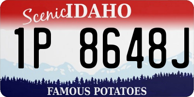 ID license plate 1P8648J
