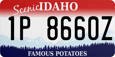 ID license plate 1P8660Z