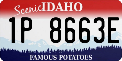 ID license plate 1P8663E