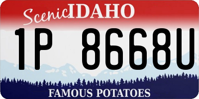 ID license plate 1P8668U