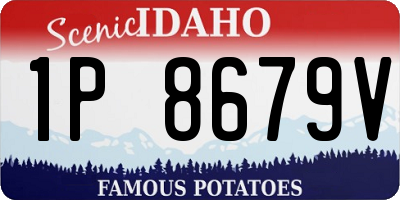 ID license plate 1P8679V