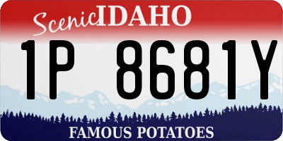 ID license plate 1P8681Y