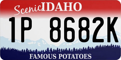 ID license plate 1P8682K