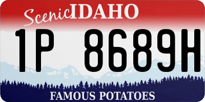 ID license plate 1P8689H