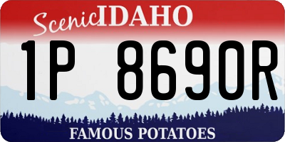 ID license plate 1P8690R