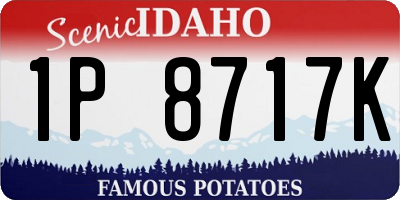 ID license plate 1P8717K