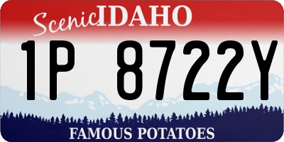ID license plate 1P8722Y
