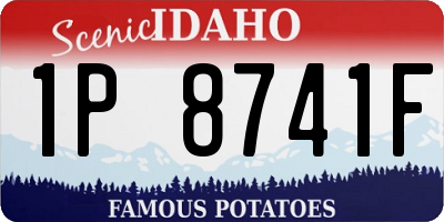 ID license plate 1P8741F