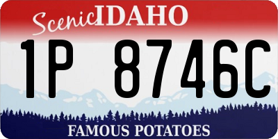 ID license plate 1P8746C