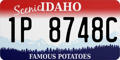 ID license plate 1P8748C