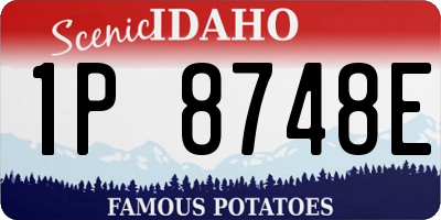 ID license plate 1P8748E
