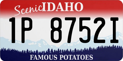 ID license plate 1P8752I